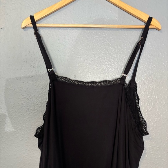 Savage x Fenty Women's Black Lace Cropped Sleep Cami Size 2X Loungewear Pjs - Picture 8 of 9